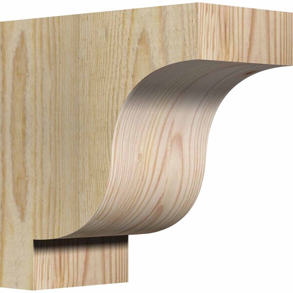 Ekena Millwork Newport Rough Sawn Corbel, Douglas Fir, 4"W x 8"D x 8"H COR04X08X08NEW00RDF - main